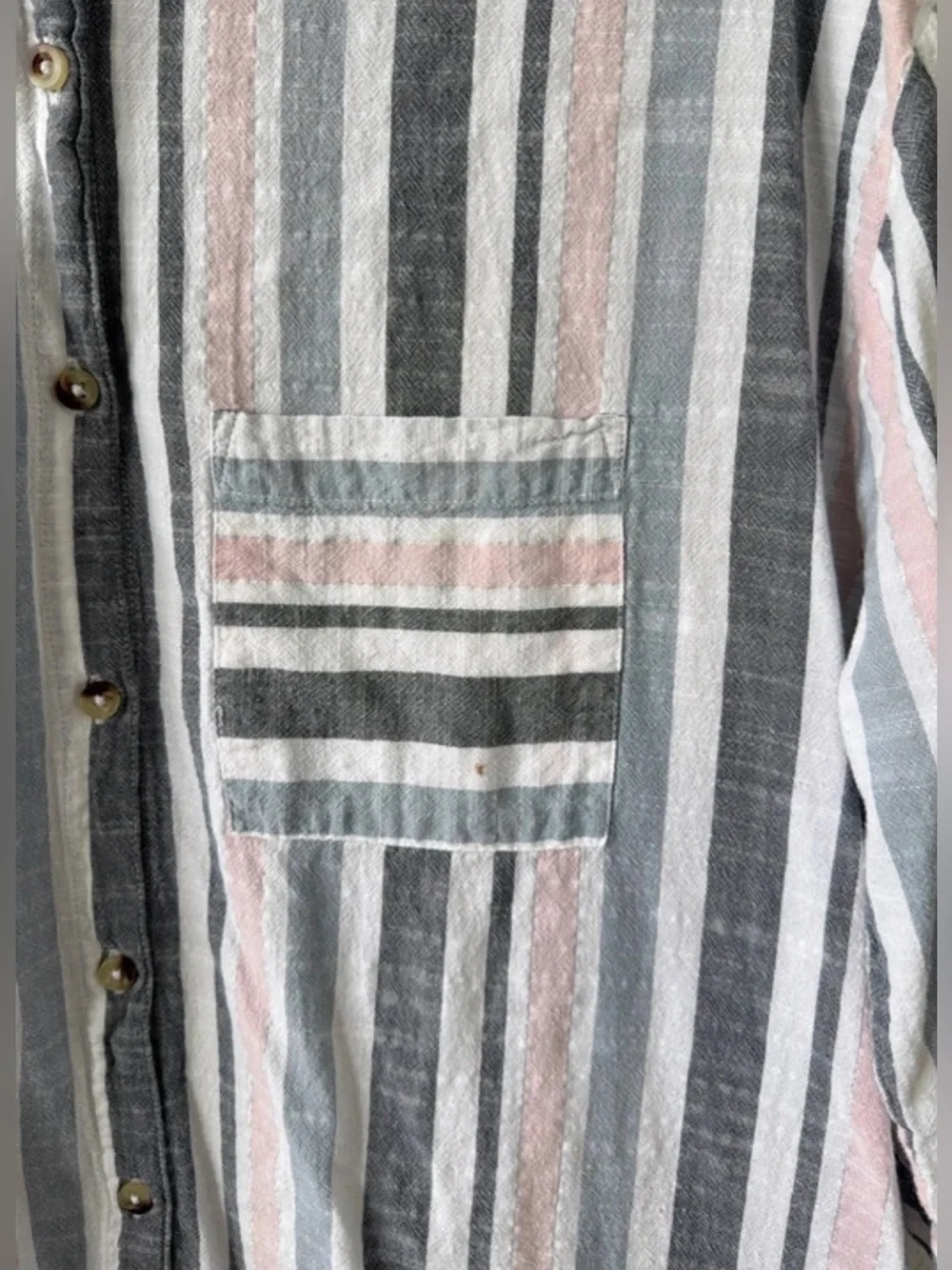 Unique Spectrum Button Up Blouse - Picture 3 of 6